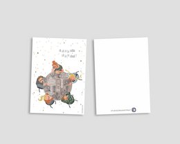 Postkarte - Serie 'Weihnachten' - 'Fa la la la laaaa'