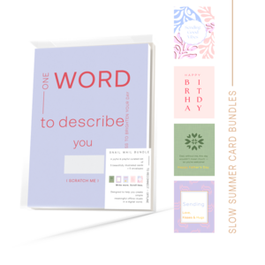 Woorden die zeggen - speelse moderne briefpapierbundel - offline schrijfervaring