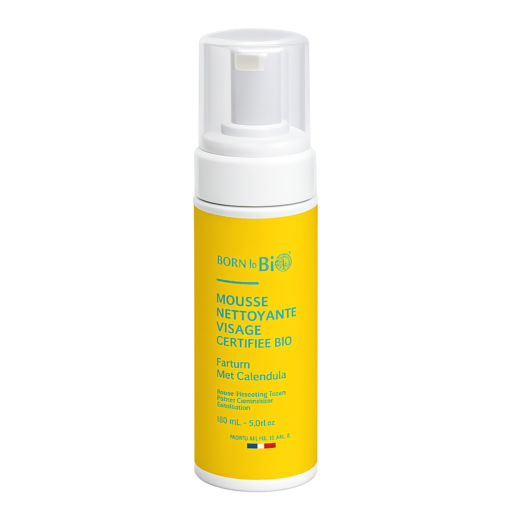 Face cleansing foam Sensitive skin Honey Calendula Bio Cosmos Organic - Born to Bio 150mL