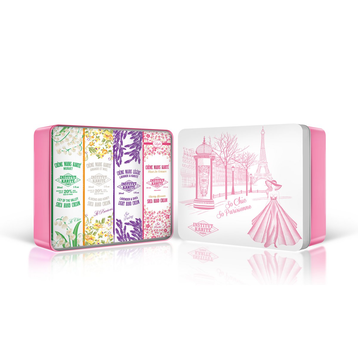 Rose Mlle Metal Box 4 Hand Creams 30ML