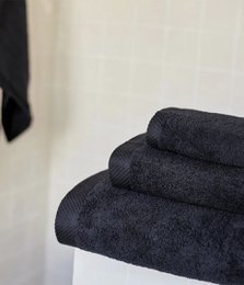 Bath towel Luxus Black