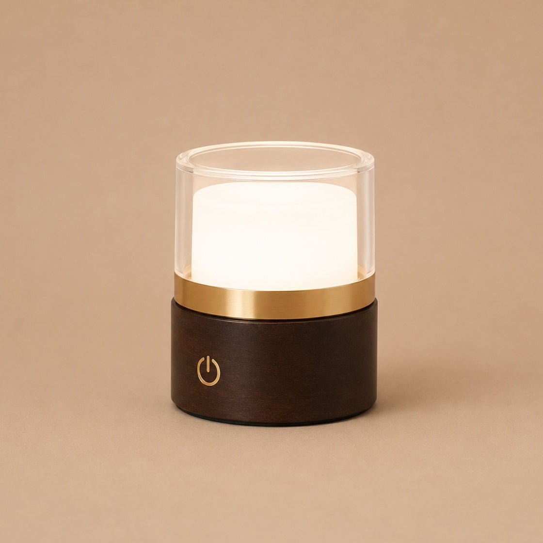 Leo Dark Brown Rechargeable Lamp