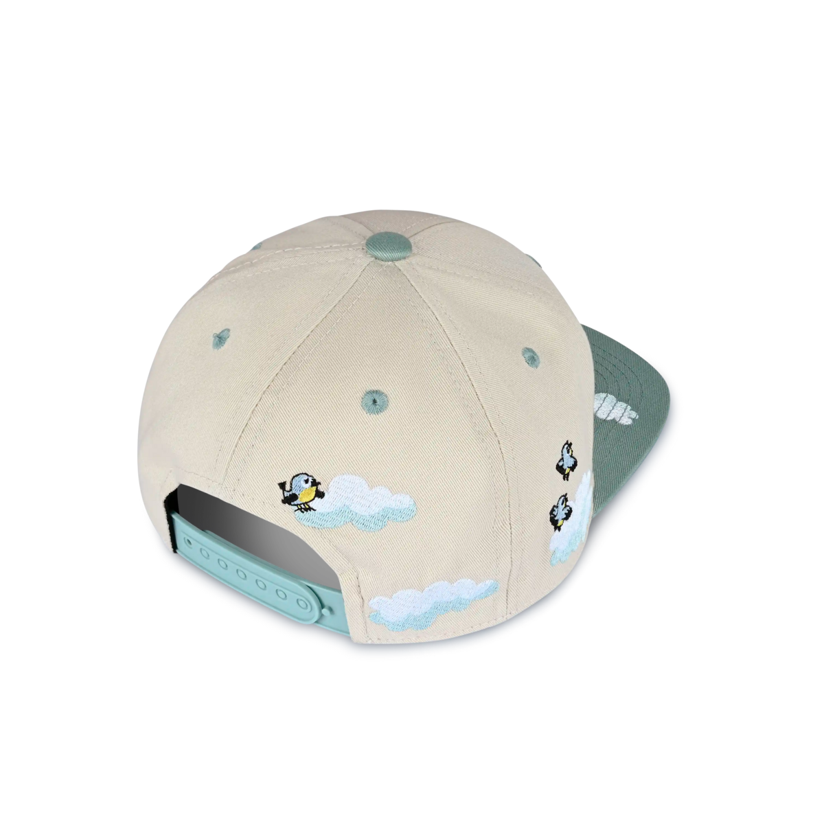 koaa – Den lille muldvarp “Over skyerne” – Snapback beige/blå