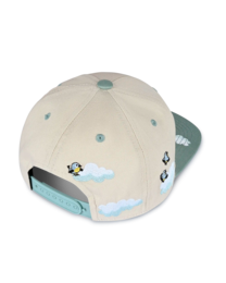 koaa – Den lille muldvarp “Over skyerne” – Snapback beige/blå