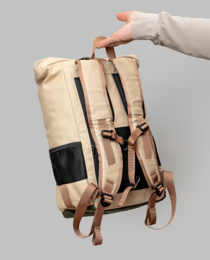 Sac à dos imperméable en chanvre Polar Explorer - Beige