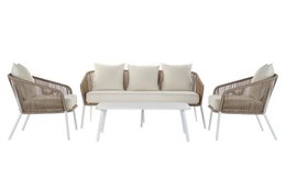 SOFA SET 4 ALUMINIO 151,5X72X70 WATER REPELLENT MB179038