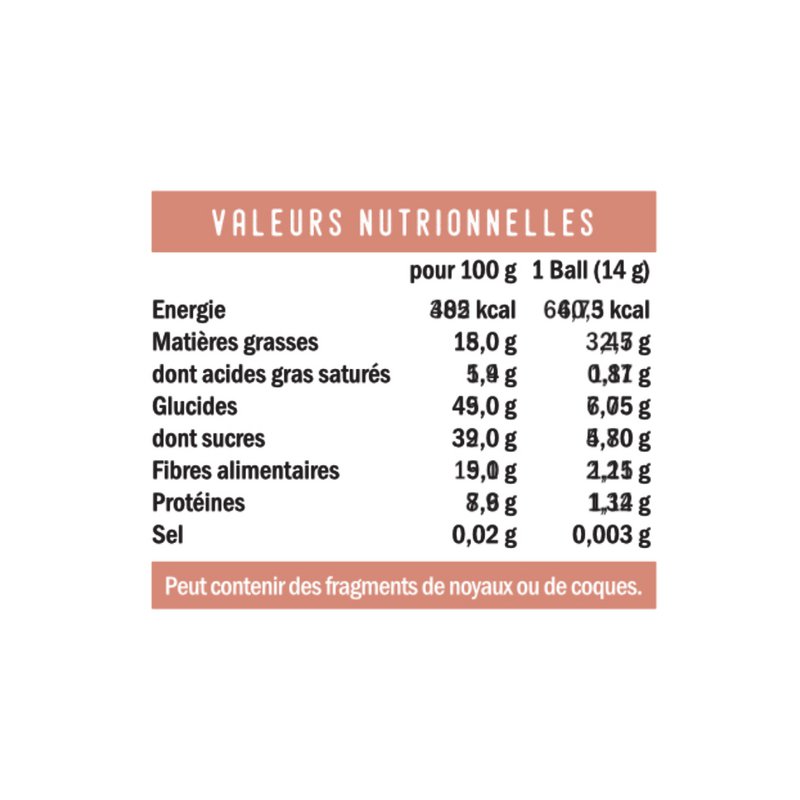 Energy Ball - HINDBÆR - Pakke med 5 stk