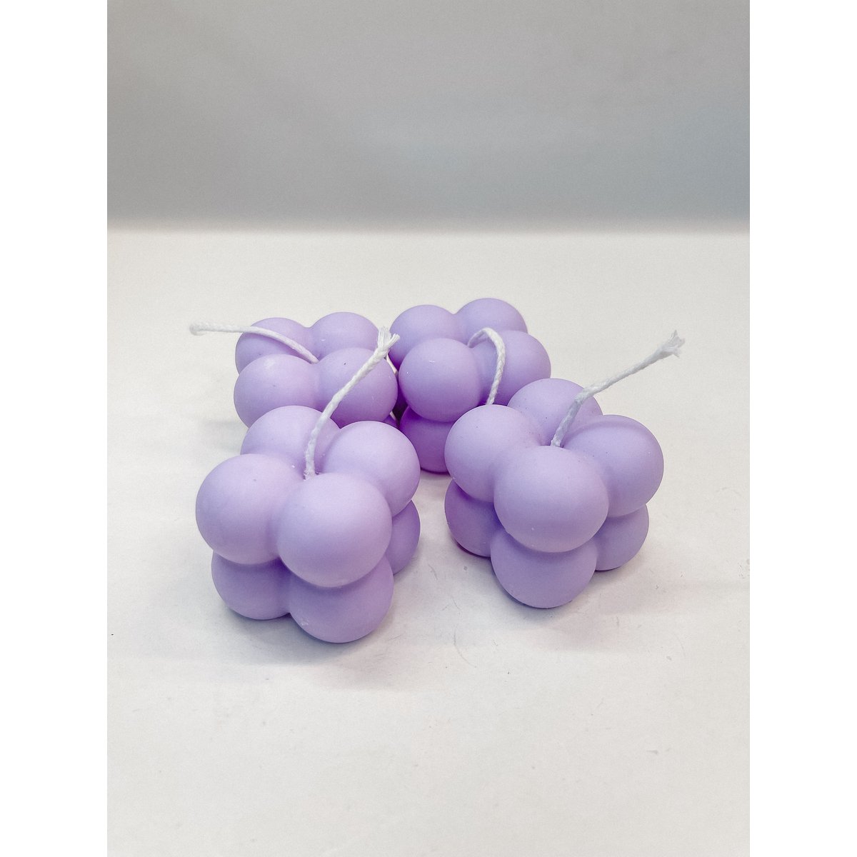 Bubble Candle Lilac (small) - Small Lilac Bubble Candle