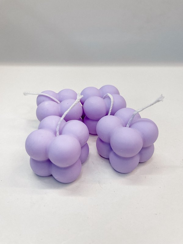 Bubble Candle Lilac (small) - Small Lilac Bubble Candle