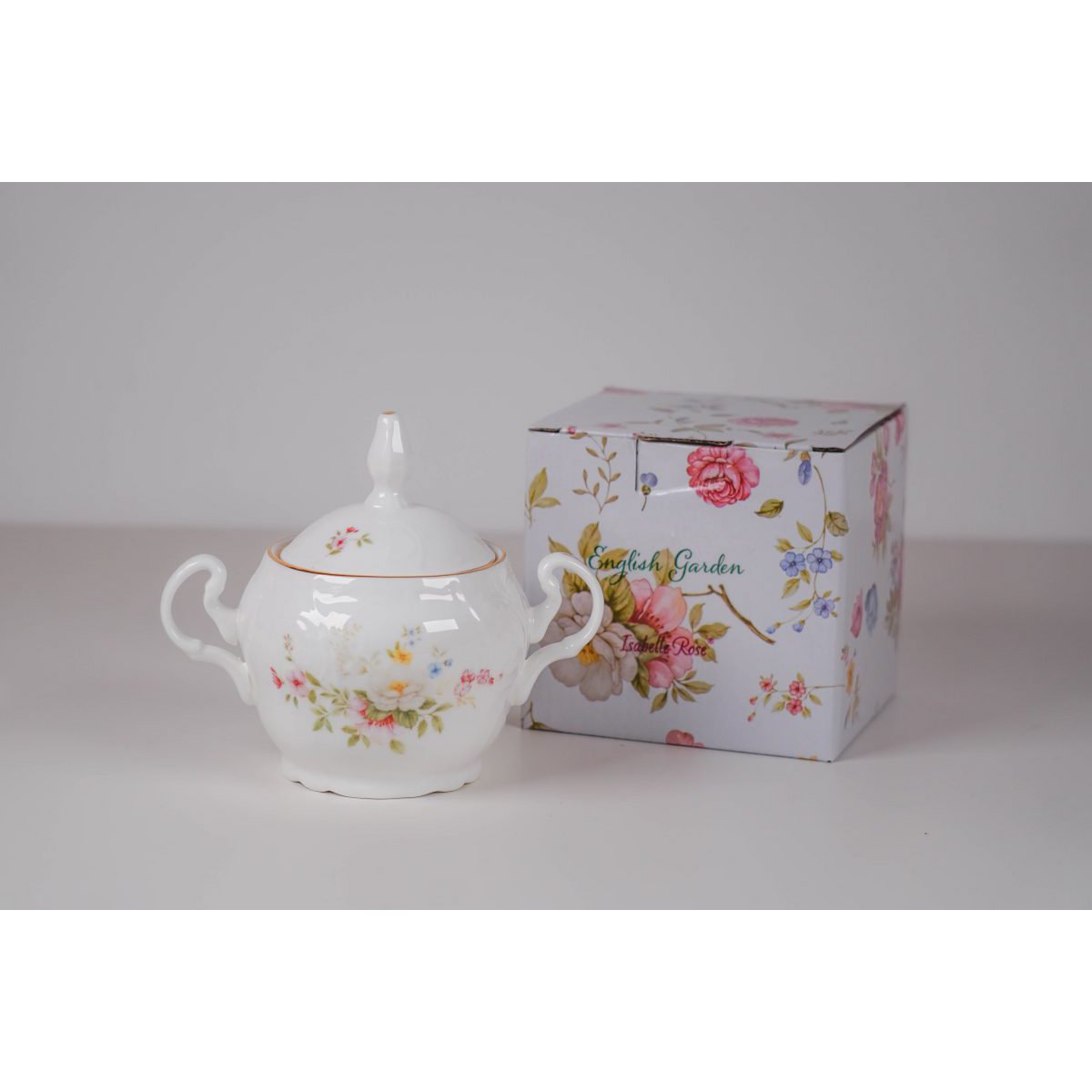 Sugar pot English garden 300 ml Isabelle Rose