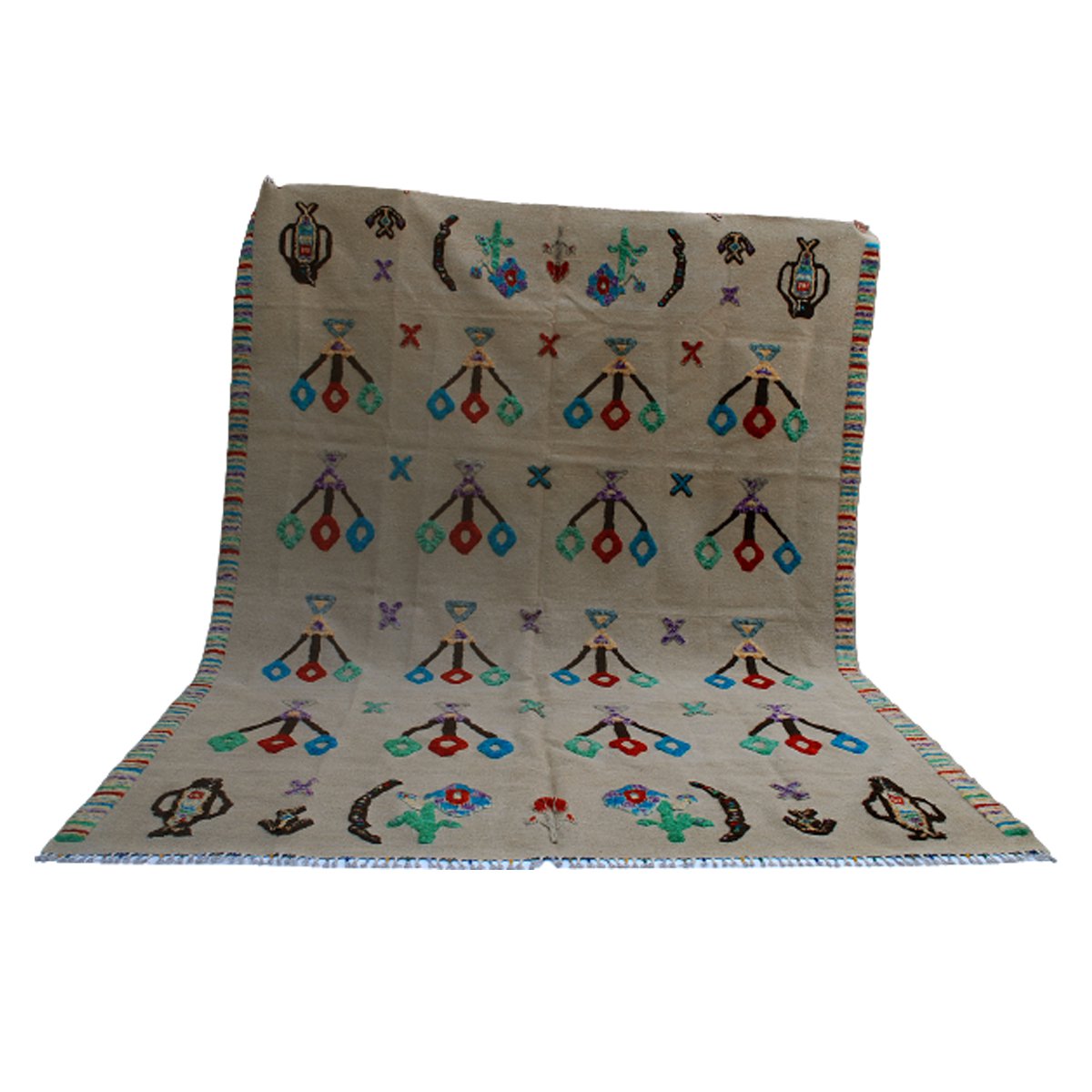 Alfombra Kilim Beige Turba Soumak