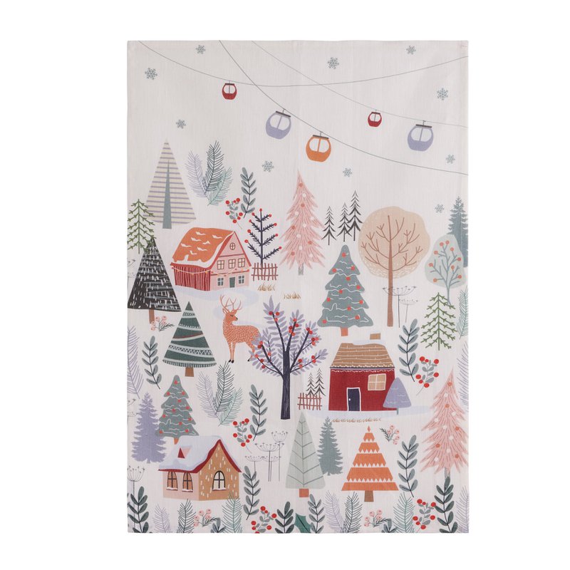 Tea Towel Forêt de Noël