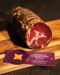 🇮🇹 Capocollo de cochon noir sauvage d'Ombrie - salami artisanal assaisonné