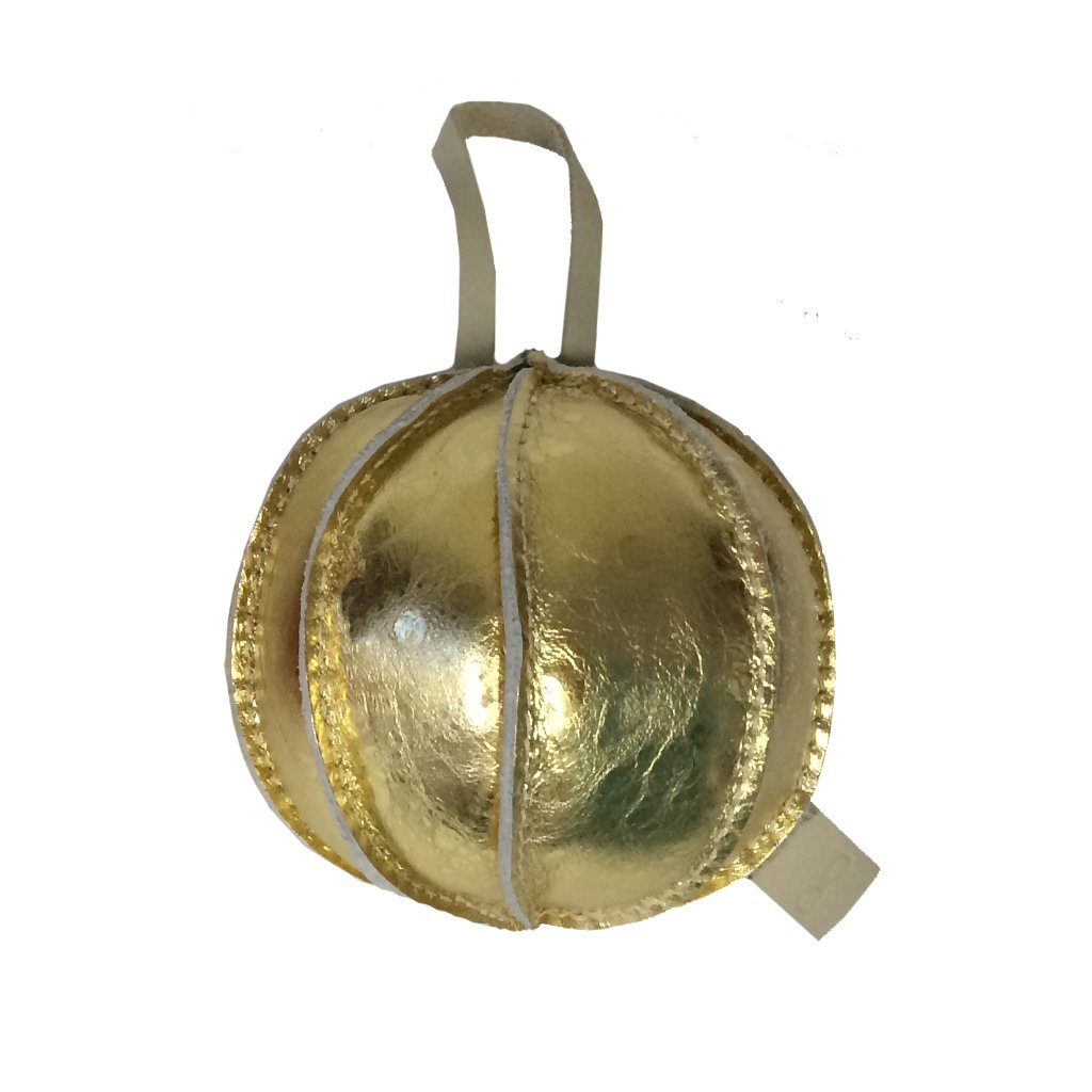 adorno navideño dorado