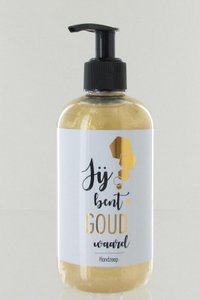 Handzeep - Jij bent goud waard - wit