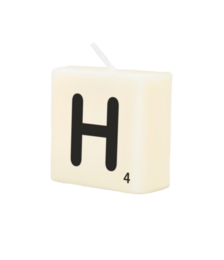 Letter Kaarsje - H