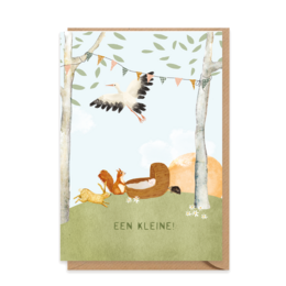 Wenskaart Een kleine geboren!