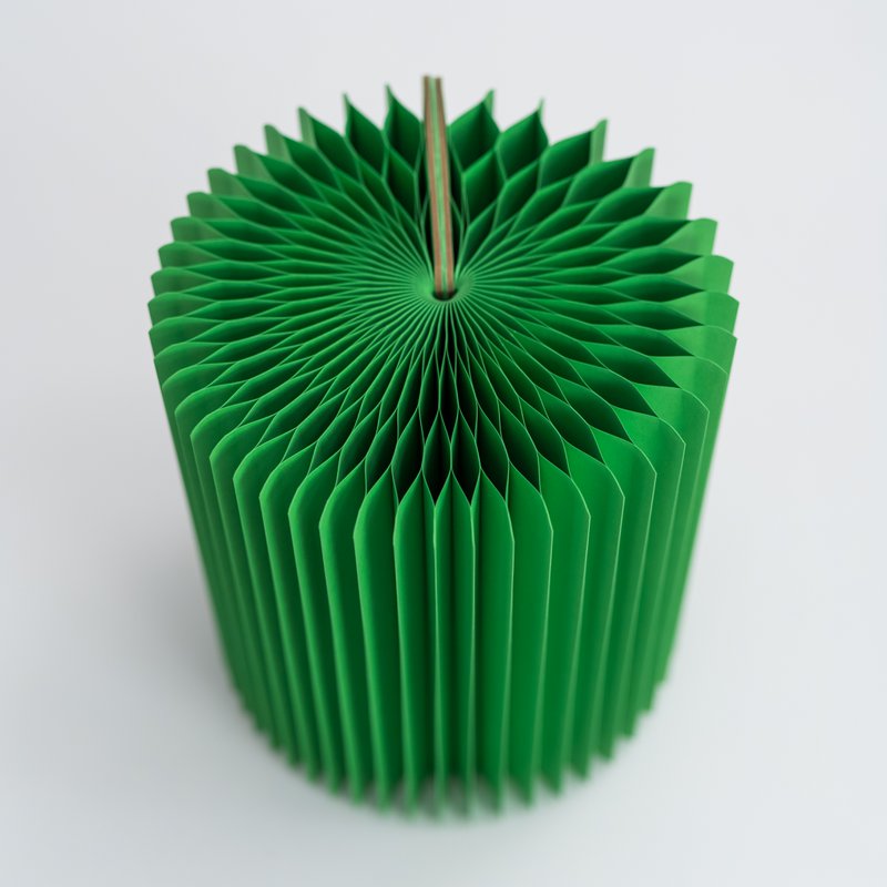 Concertina Papierhocker - Grün
