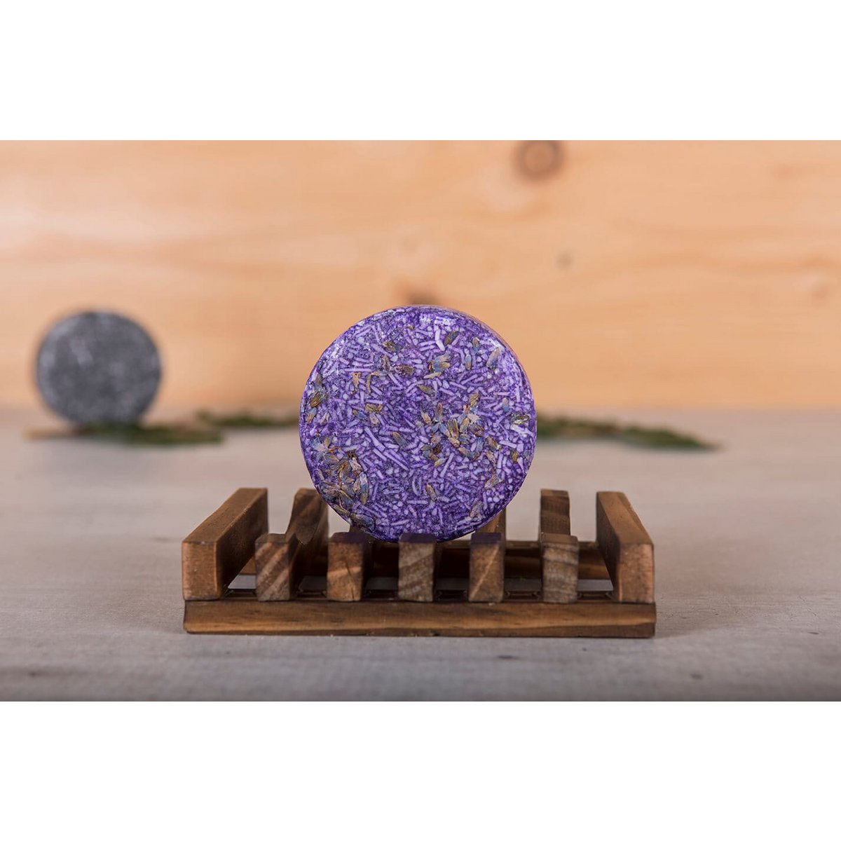Shampoo Bar - Soap Holder made of Dark Wood