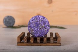 Shampoo Bar - Soap Holder made of Dark Wood