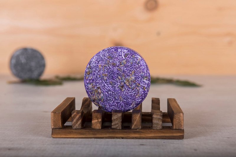 Shampoo Bar - Soap Holder made of Dark Wood