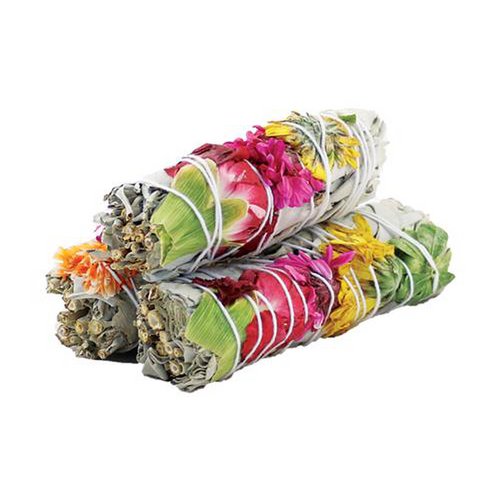 Flower Sage Smudge for Joyful Energy 10 cm