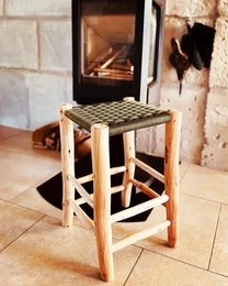 Marokkanischer Barhocker aus Holz 'ALTO'