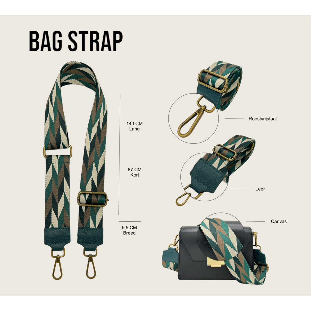 Tracolla per borsa Kiki