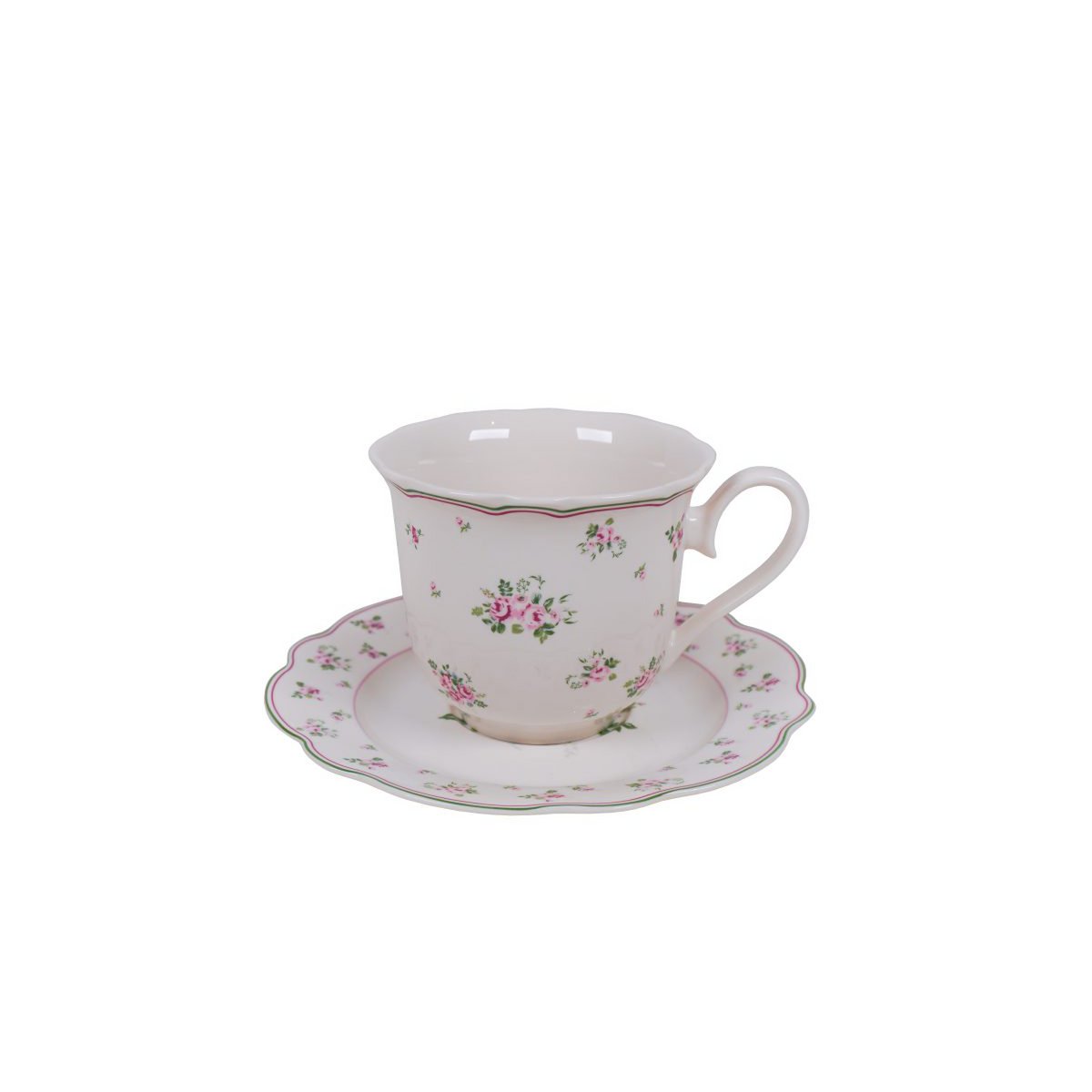 Porcelain cup with saucer Lisa 300 ml Isabelle Rose