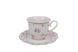 Tazza con piattino in porcellana Lisa 300 ml Isabelle Rose