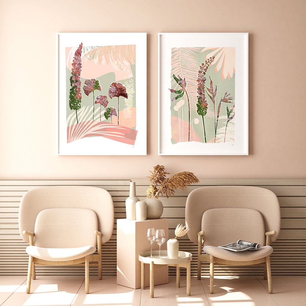 Serene botanische 1 Art Print