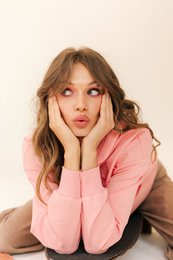 Sweat à capuche "Rose"