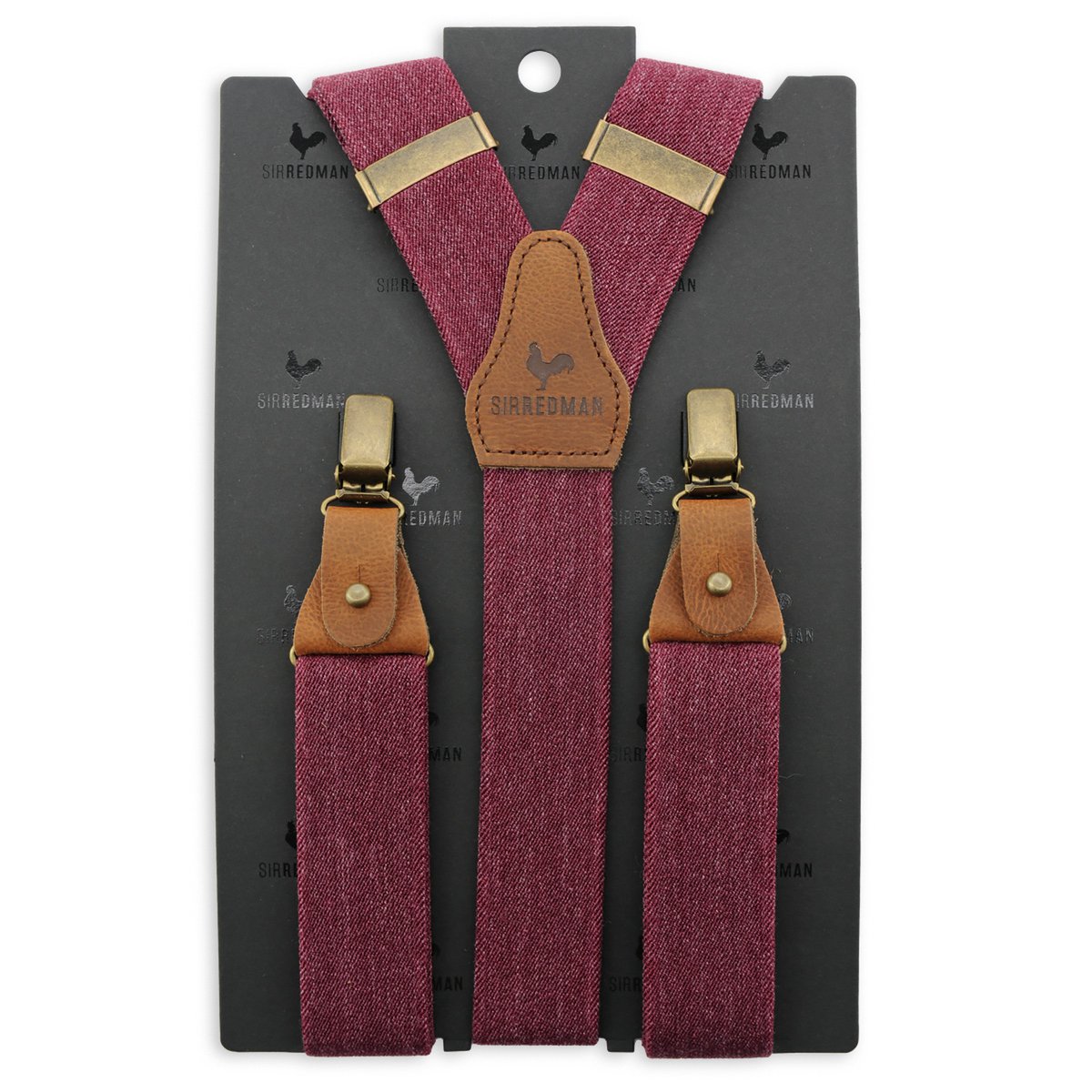 Bretelle di lusso Sir Redman Denim Urban bordeaux