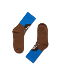koaa – La petite taupe « Am Graben » – Chaussettes bleu/marron