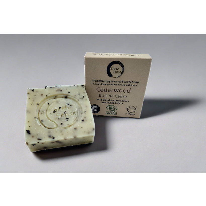 Organisk certificeret solid sæbe - Cedarwood med blærewrack 90g