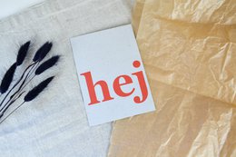 Postal "hola"