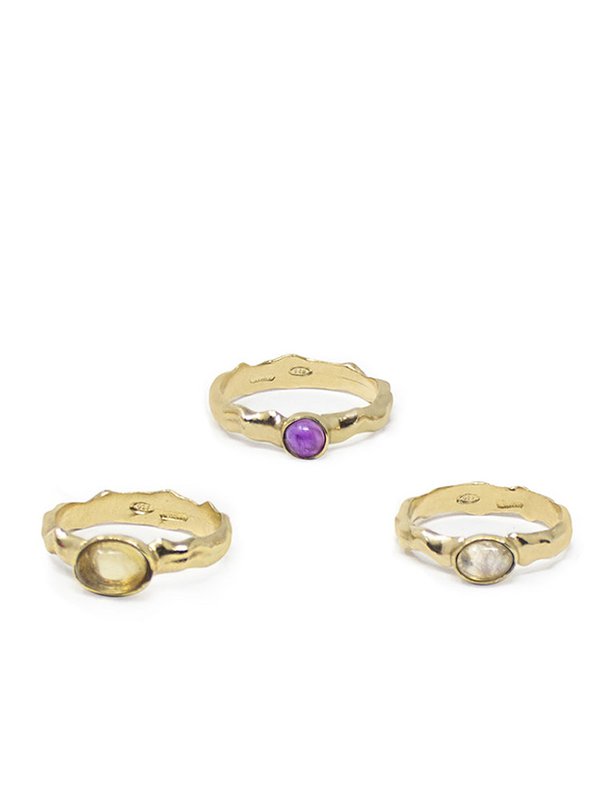 Cosmo Conjunto de tres anillos multicolor