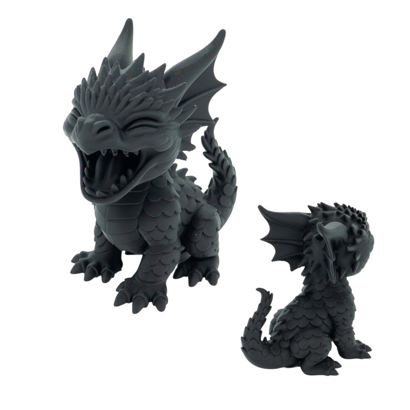 Statue de dragon béant