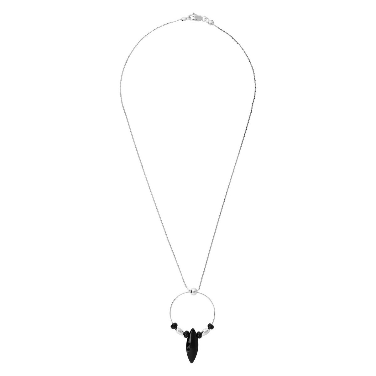Sterling zilveren en kristallen choker "Venetië".