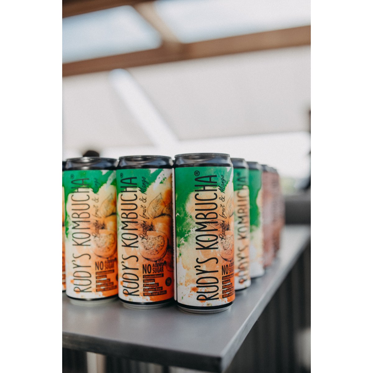 Rudys Alive Passion Fruit & Mango Kombucha (24x330ml)