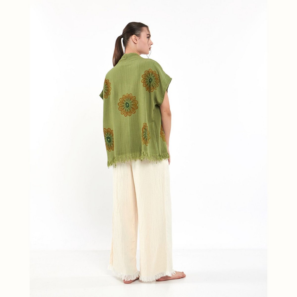 Gilet - Fiore Della Vita - Verde
