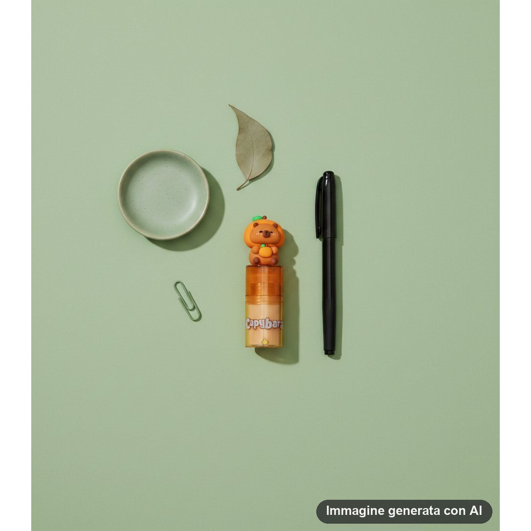 Capybara Lipstick Erasers - Kawaii Rotary 24pcs