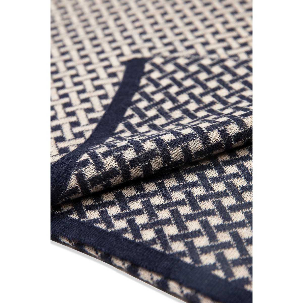 Men Hettite Scalf Navy-Beige