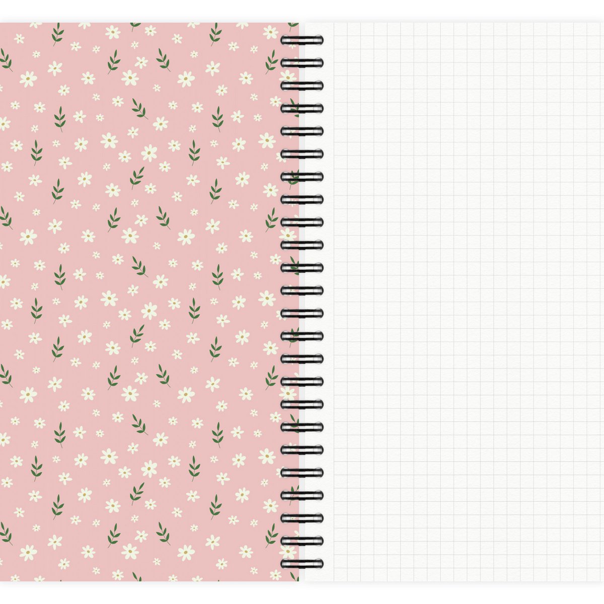 Notepad Boho Floral Pattern No. 3 A5