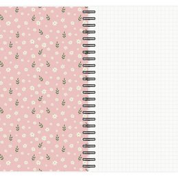 Notepad Boho Floral Pattern No. 3 A5