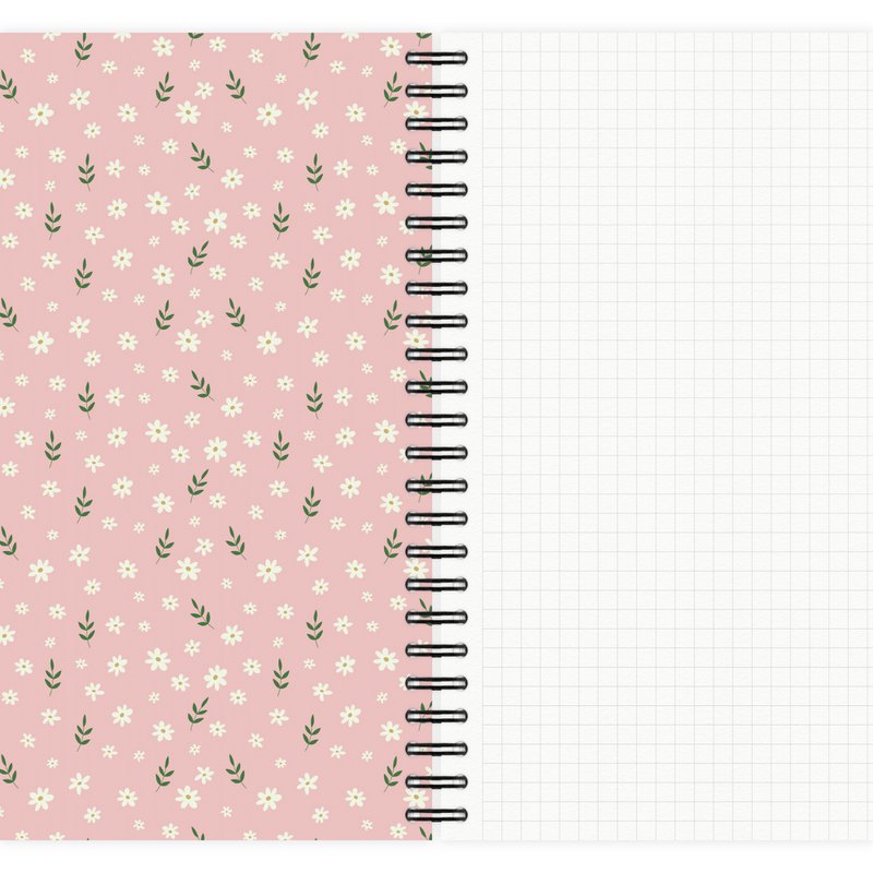 Notepad Boho Floral Pattern No. 3 A5