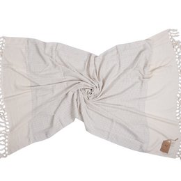 hammam håndklæde | Sauna håndklæde | Strandhåndklæde | Colombia | Grå | 180x95 cm
