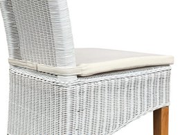 Sedia sala da pranzo sedia rattan sedia da pranzo sedia bianca perth rattan natura nucleo sostenibile