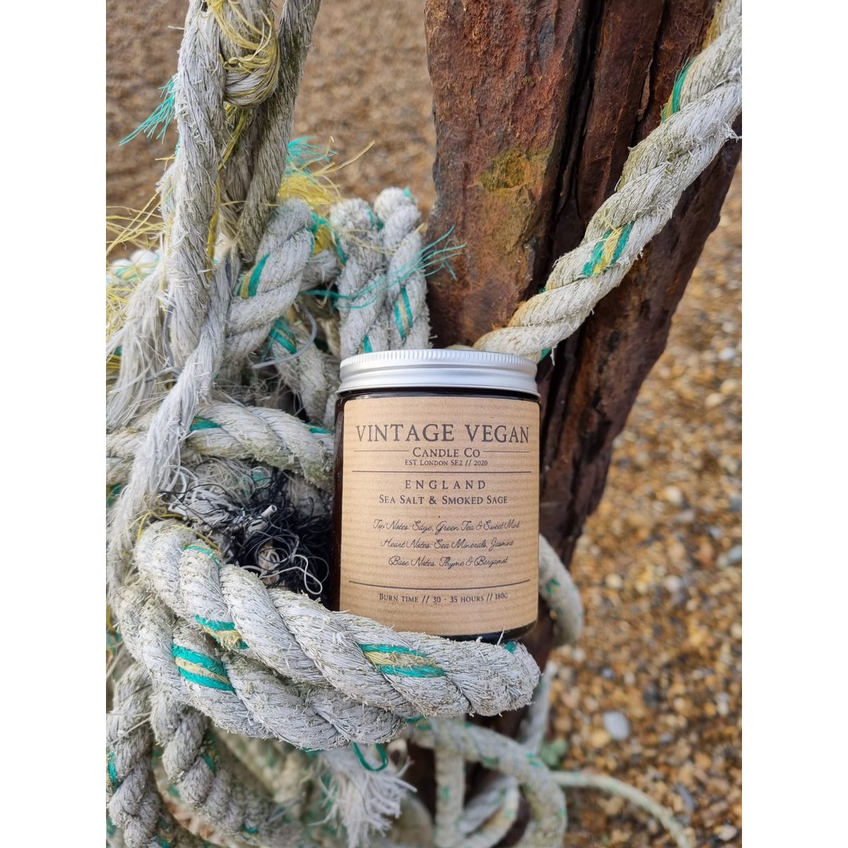 England Smoked Sage & Seasalt Vintage Vegan Soy Candle