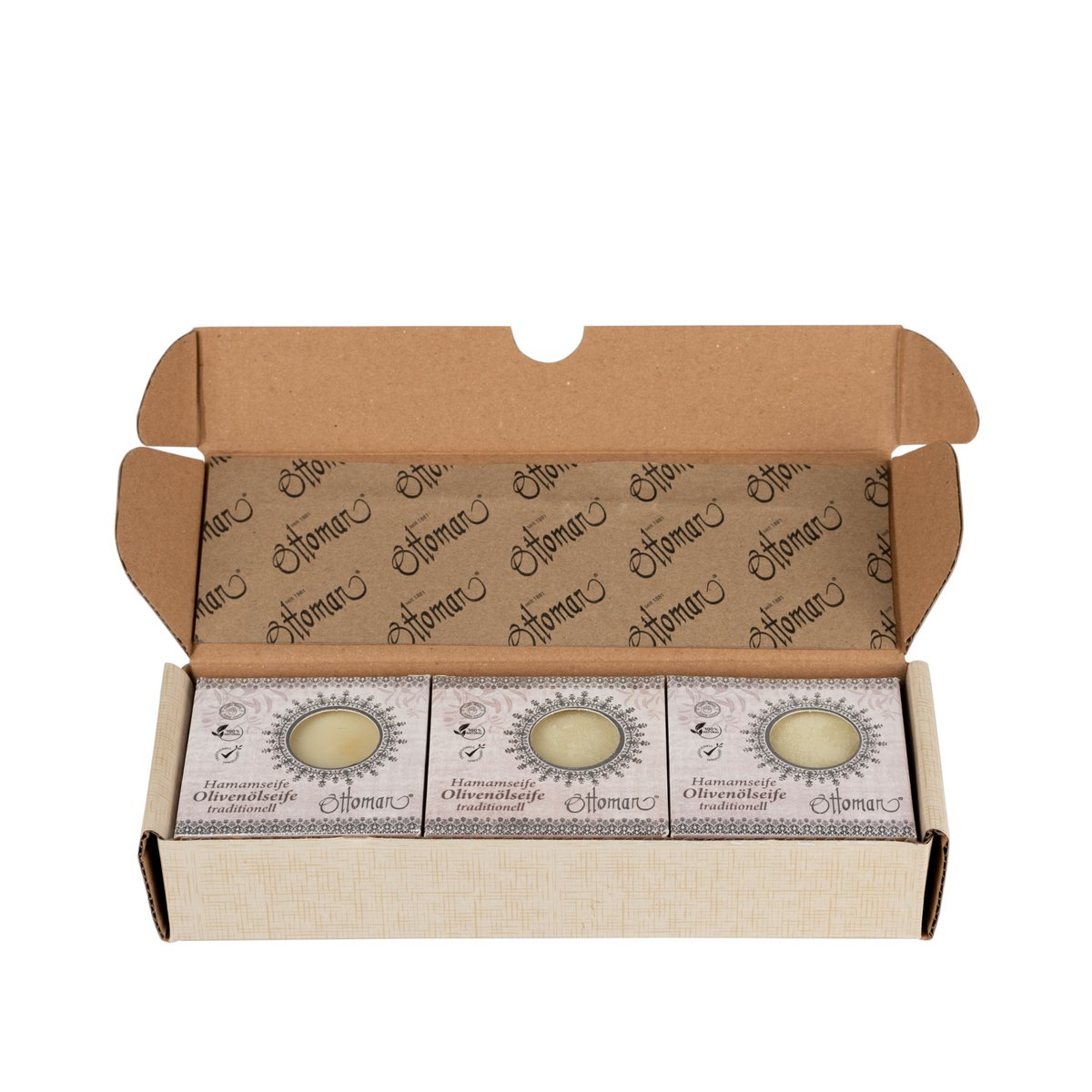 Soap collection 3x 200g hammam soap in a gift box